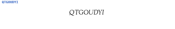Fuente QTGOUDYI.TTF
