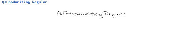 Fuente QTHandwriting Regular.ttf