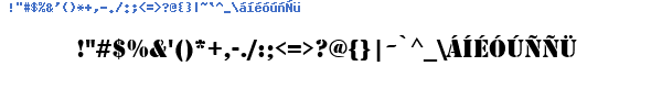 Fuente QTMILTRY.TTF