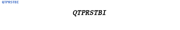 Fuente QTPRSTBI.TTF