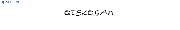 Fuente QTSLOGAN.TTF