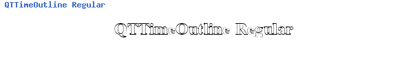 Fuente QTTimeOutline Regular.ttf