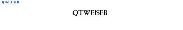 Fuente QTWEISEB.TTF