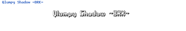 Fuente Qlumpy Shadow -BRK-.ttf