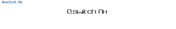 Fuente Qswitch Ax.ttf
