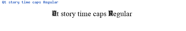 Fuente Qt story time caps Regular.ttf