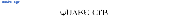Fuente Quake Cyr.ttf