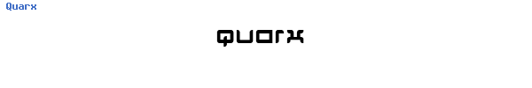 Fuente Quarx.ttf