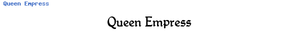 Fuente Queen Empress.ttf