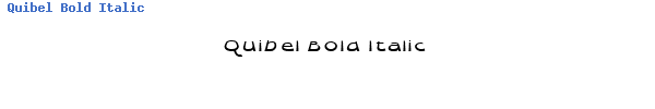 Fuente Quibel Bold Italic.ttf