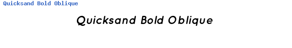 Fuente Quicksand Bold Oblique.ttf