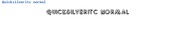 Fuente Quicksilveritc normal.ttf