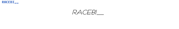Fuente RACEBI__.TTF