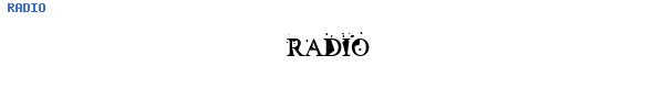 Fuente RADIO.TTF