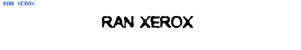 Fuente RAN XEROX.TTF