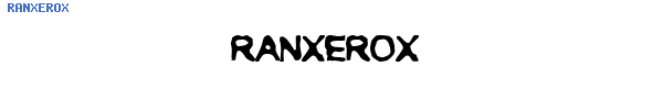 Fuente RANXEROX.ttf