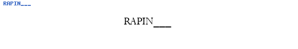 Fuente RAPIN___.TTF