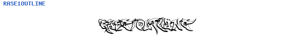 Fuente RASE1OUTLINE.ttf