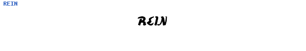 Fuente REIN.TTF