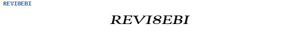 Fuente REVI8EBI.TTF