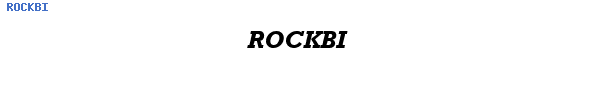 Fuente ROCKBI.TTF