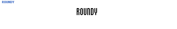 Fuente ROUNDY.TTF