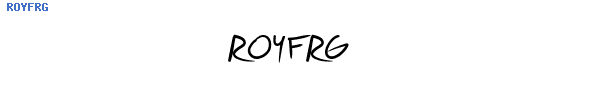 Fuente ROYFRG.TTF