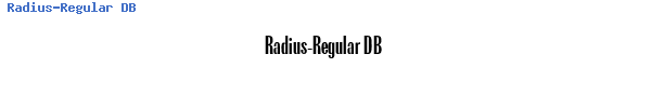Fuente Radius-Regular DB.ttf