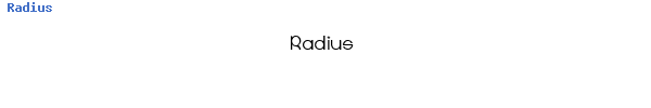 Fuente Radius.ttf
