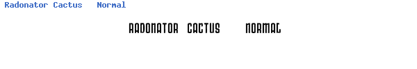 Fuente Radonator Cactus   Normal.ttf