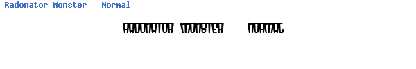 Fuente Radonator Monster   Normal.ttf
