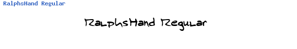 Fuente RalphsHand Regular.TTF