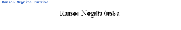 Fuente Ransom Negrita Cursiva.ttf