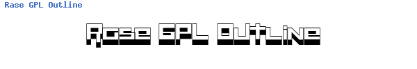 Fuente Rase GPL Outline.ttf