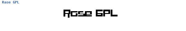 Fuente Rase GPL.ttf