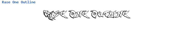 Fuente Rase One Outline.ttf