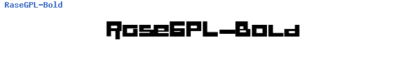 Fuente RaseGPL-Bold.ttf