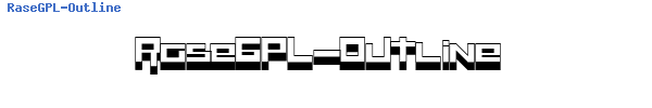 Fuente RaseGPL-Outline.ttf
