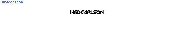 Fuente Redcarlson  .ttf