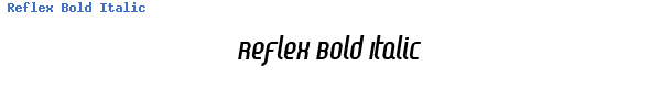 Fuente Reflex Bold Italic.ttf