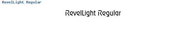 Fuente RevelLight Regular.ttf
