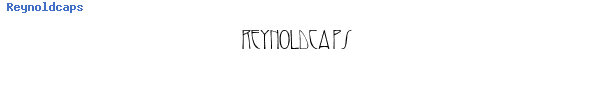 Fuente Reynoldcaps.ttf