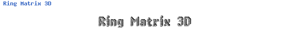 Fuente Ring Matrix 3D.ttf