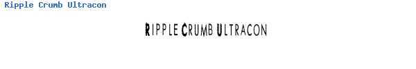 Fuente Ripple Crumb Ultracon.ttf