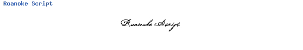 Fuente Roanoke Script.ttf