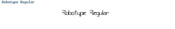 Fuente Robotype Regular.ttf