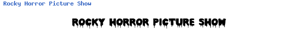 Fuente Rocky Horror Picture Show.ttf