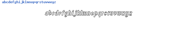 Fuente Rodinhollow Oblique.ttf