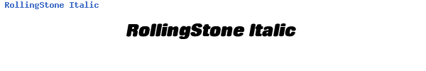 Fuente RollingStone Italic.ttf