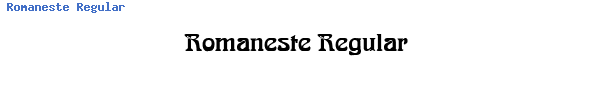 Fuente Romaneste Regular.ttf